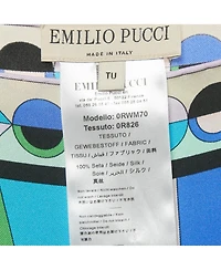 Pre-Owned Emilio Pucci Women's Printed Silk Kaftan Top One