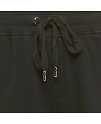 Pre-Owned Dolce & Gabbana Men's Black Cotton Logo Plaque Detail Jogger