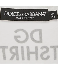 Pre-Owned Dolce & Gabbana Women's #dg Print Jersey Tank Top