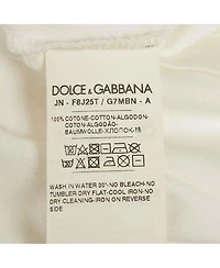 Pre-Owned Dolce & Gabbana Women's White Printed Cotton Vest