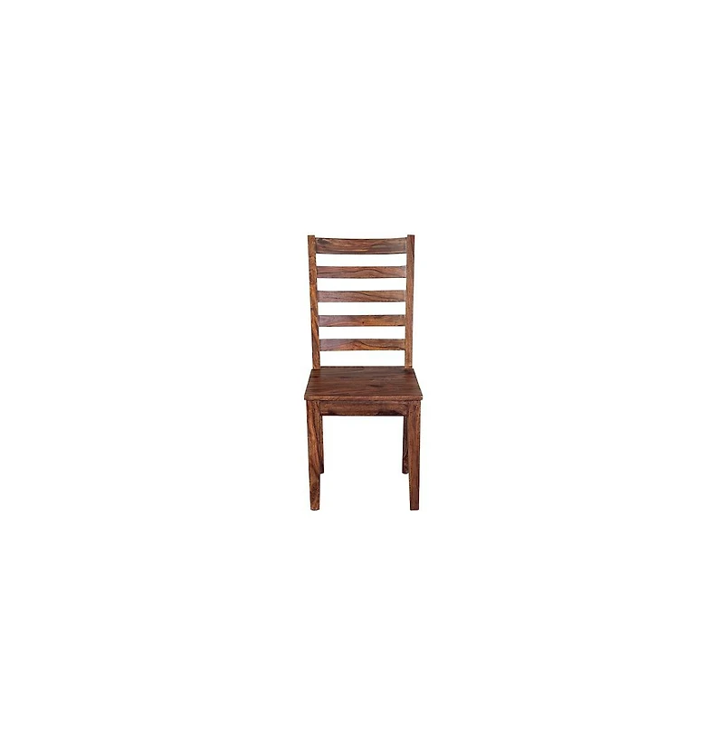 Porter Designs Sonora Solid Sheesham Wood Dining Chair, Brown