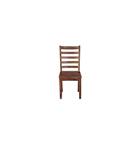 Porter Designs Sonora Solid Sheesham Wood Dining Chair, Brown