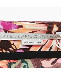 Pre-Owned Stella Mccartney Women's Red Floral Print Silk Tie-Up Trousers