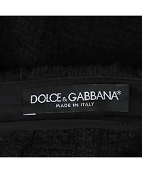 Pre-Owned Dolce & Gabbana Women's Black Tweed Maxi Skirt