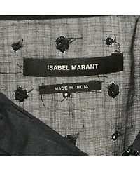 Pre-Owned Isabel Marant Women's Embroidered Ramie Blouse