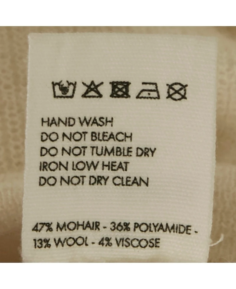 Pre-Owned Jacquemus Women's Cream Cashmere Knit Back Open Sweater