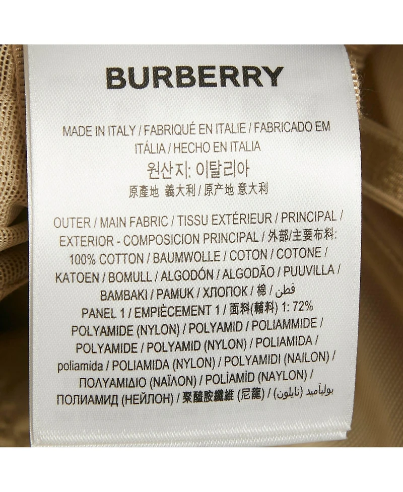 Pre-Owned Burberry Women's Beige Cotton And Mesh Panaled Top