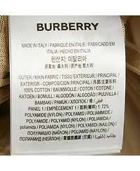 Pre-Owned Burberry Women's Beige Cotton And Mesh Panaled Top