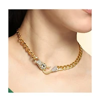 Sohi Women's The Bijou-Snakehead Chain Necklace - California Gold