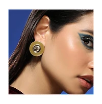 Women's The Enamel-Coin Stud Earrings - California Gold