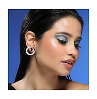 Women's The Enamel-Spirale Stud Earrings - Metallic Silver