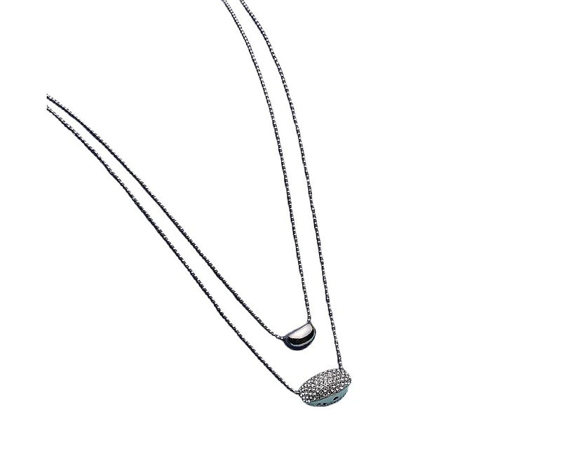 Sohi Women's Bling Bean Multi-Strand Necklace