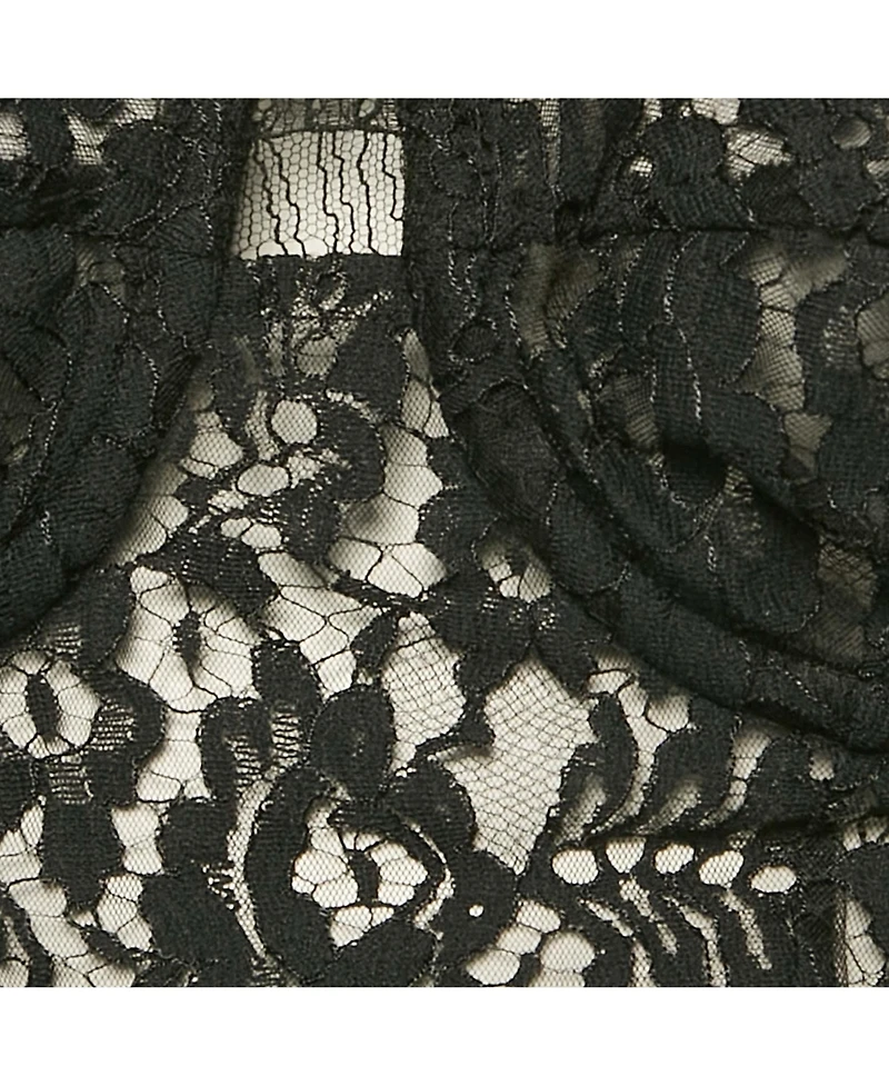 Pre-Owned Dolce & Gabbana Women's Floral Lace Sheer Bustier Crop Top