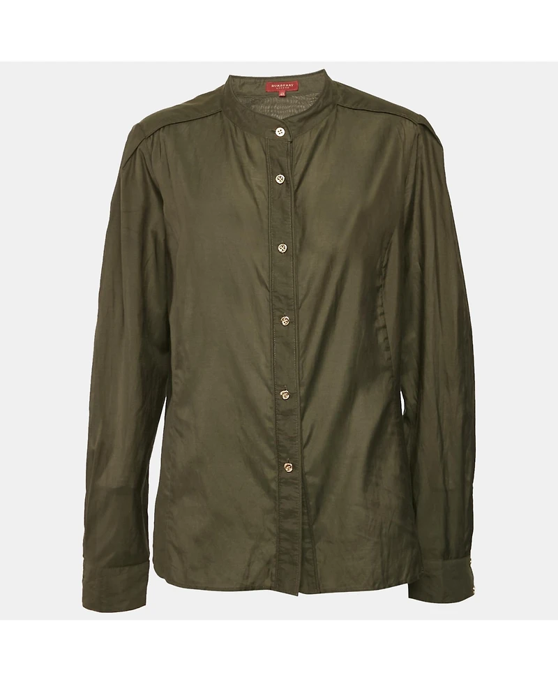 Pre-Owned Burberry Women's London Vintage Button Front Blouse