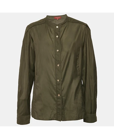 Pre-Owned Burberry Women's London Vintage Button Front Blouse