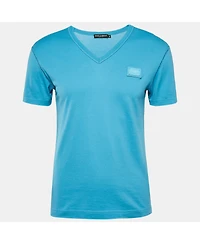 Pre-Owned Dolce & Gabbana Men's Cotton V-Neck T-Shirt