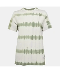 Pre-Owned Isabel Marant Women's Etoile White/green Tie-Dye Cotton Dena T-Shirt