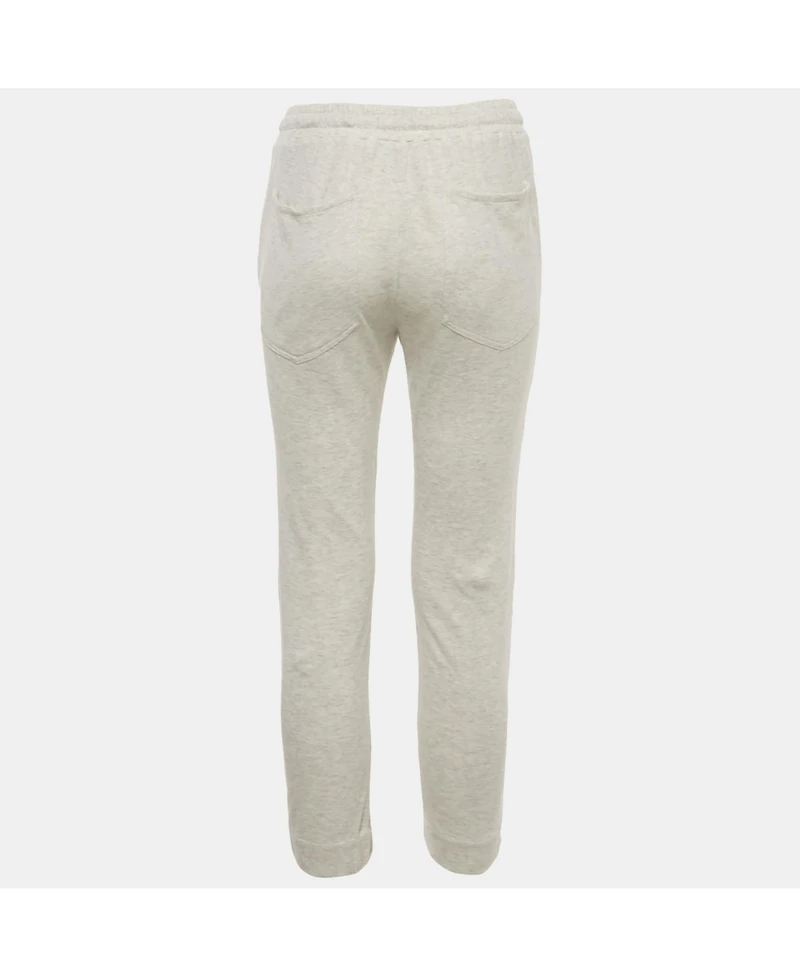 Pre-Owned Brunello Cucinelli Women's Melange Cotton Jersey Drawstring Sweatpants