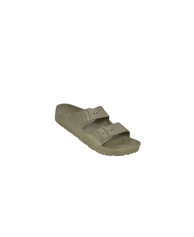 Tecs Women's Two Band Sandals Light Gray