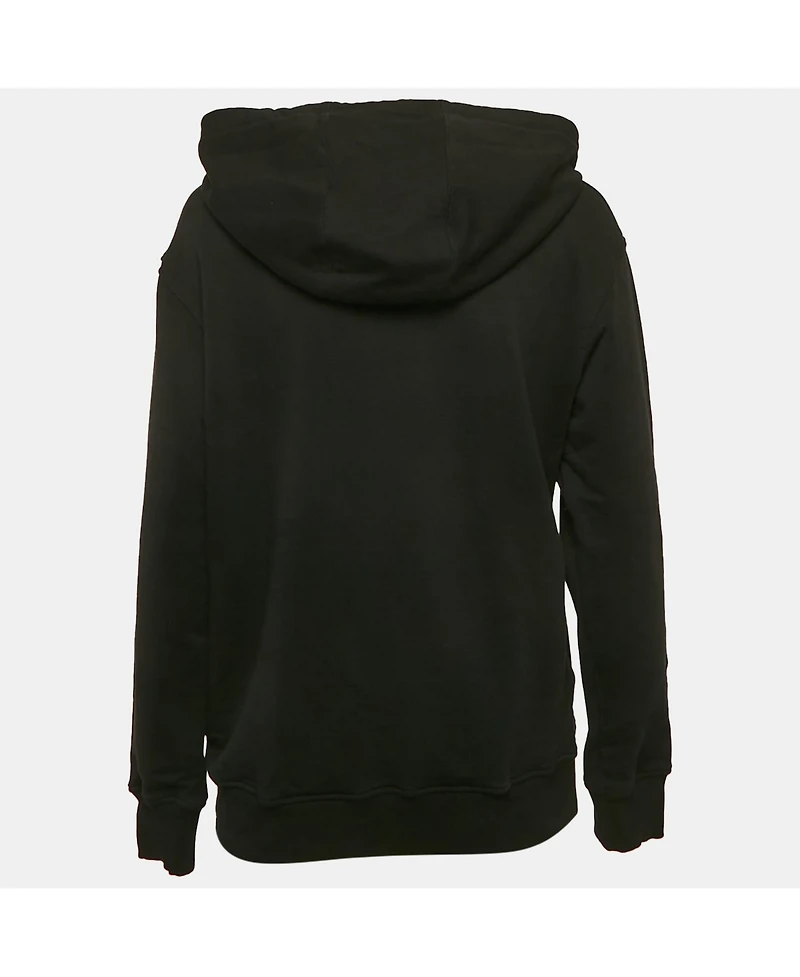 Pre-Owned Versace Women's Pink Monogram Print Cotton Crew Neck Sweatshirt