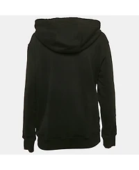 Pre-Owned Versace Women's Pink Monogram Print Cotton Crew Neck Sweatshirt