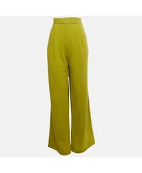 Pre-Owned Dries Van Noten Women's Cotton Knit Wide Leg Pants