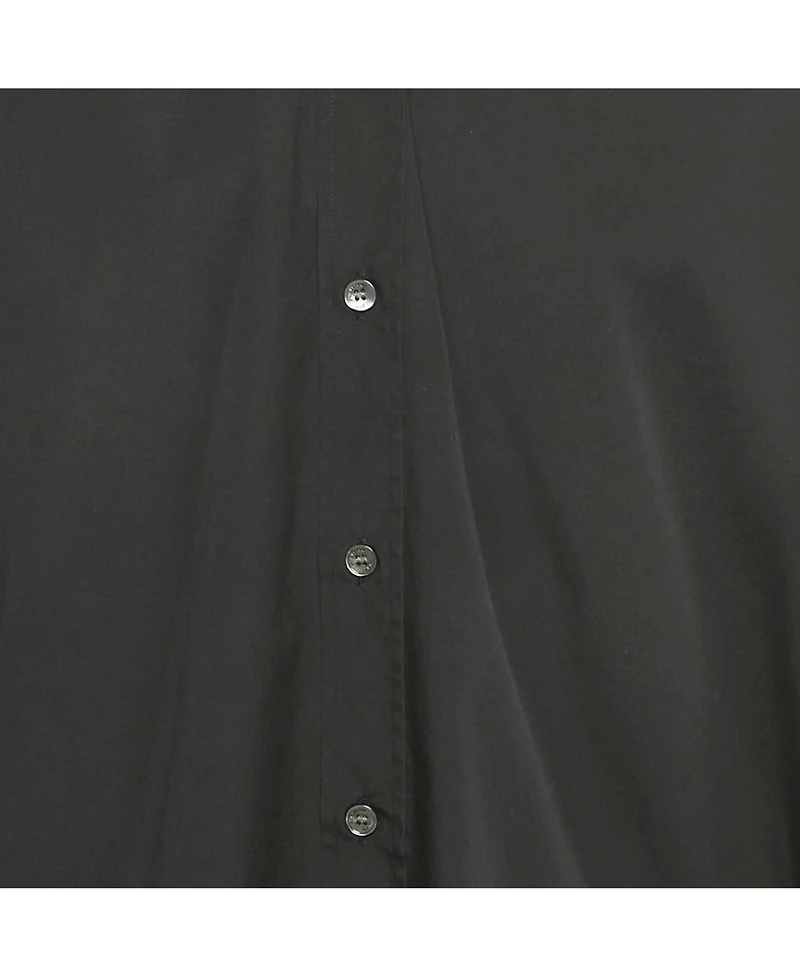 Pre-Owned Burberry Men's Brit Black Logo Embroidered Cotton Shirt