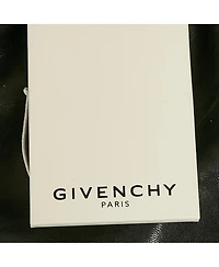 Pre-Owned Givenchy Men's Black Leather Monogram Bomber Jacket