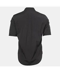 Pre-Owned Alexander Mcqueen Men's Black Cotton Half Sleeve Shirt