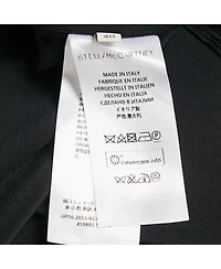 Pre-Owned Stella Mccartney Women's Black Floral Embroidered Silk Long Sleeve Shirt