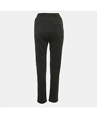 Pre-Owned Dolce & Gabbana Women's Black Cotton Knit Drawstring Sweatpants