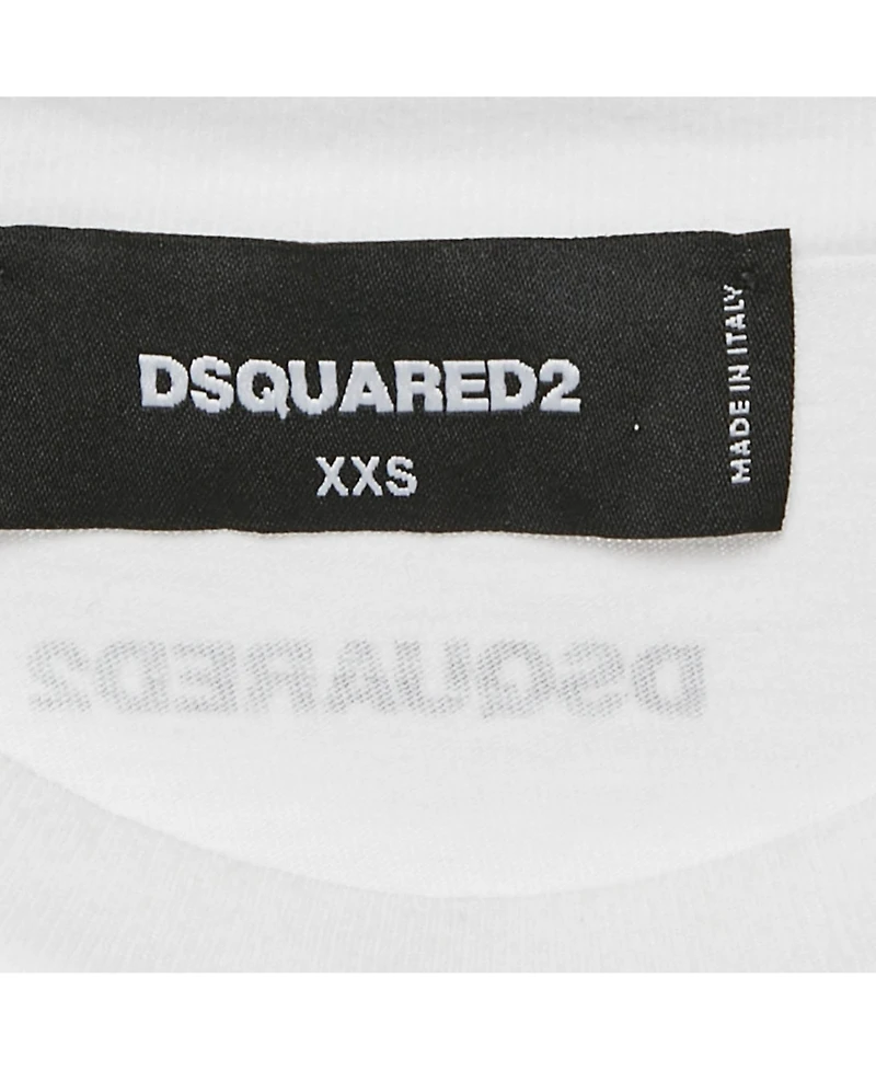 Pre-Owned Off-White Women's Printed Cotton Twisted Renny Fit T-Shirt