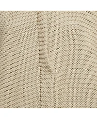 Pre-Owned Brunello Cucinelli Women's Beige Chunky Knit Zip-Up Cardigan