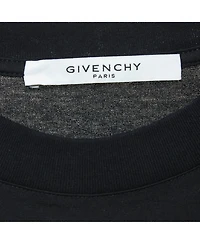 Pre-Owned Givenchy Women's Black Blurred Logo Print Half Sleeve T-Shirt