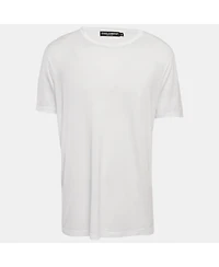 Pre-Owned Dolce & Gabbana Men's White Jersey Crewneck T-Shirt