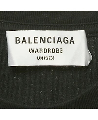 Pre-Owned Balenciaga Men's Black Bb Logo Pixel Print Cotton T-Shirt