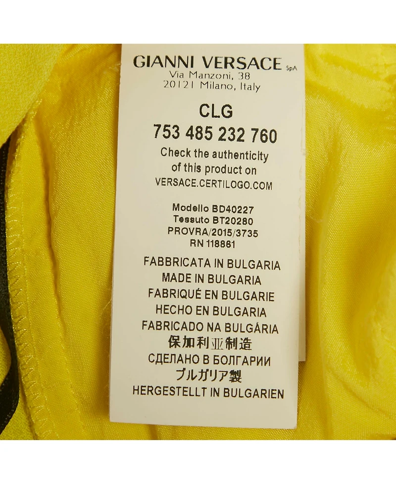 Pre-Owned Versace Women's Pre-Owned Versus Versace Crepe Pleated Trousers