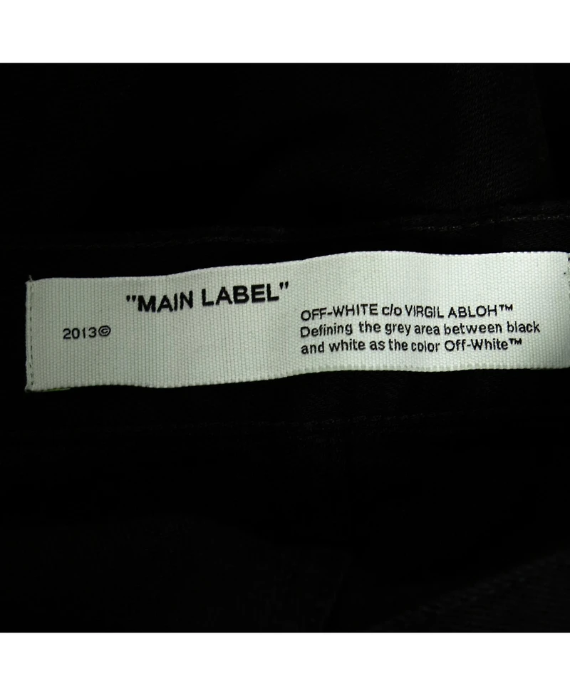 Pre-Owned Off-White Men's Black Denim Arrow Printed Jeans