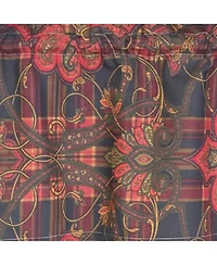 Rlf Home 100% Cotton High Quality Espadas Tailored Window Valance with 1.5" Rod Pocket 50" W X 12" L Burgundy