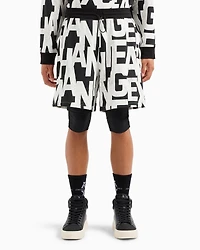 A|X Armani Exchange Men's Logo Print Drawstring Sweatshorts