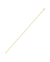 Italian Gold Figaro Chain Bracelet in 14k Yellow Gold