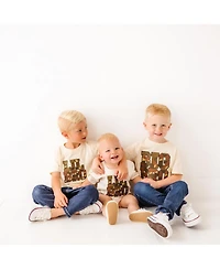 Sweet Wink Baby Boys Lil Bro Camo Patch Short Sleeve Romper