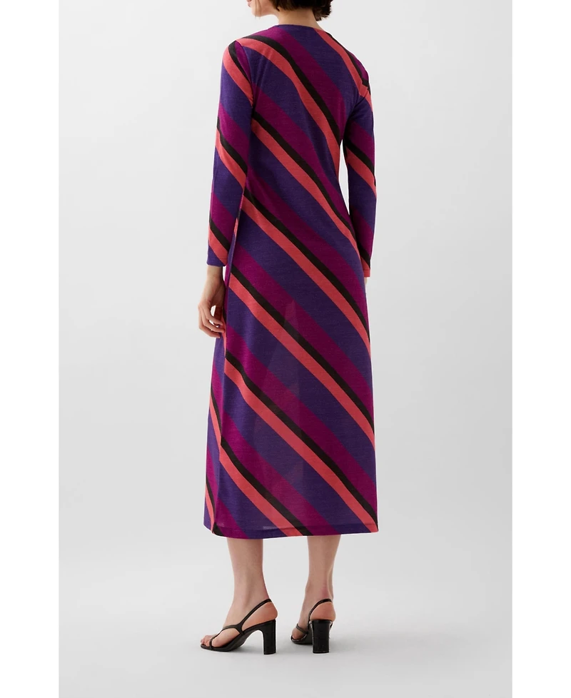 Scalpers Women's Stripes Lurex Jersey Dress