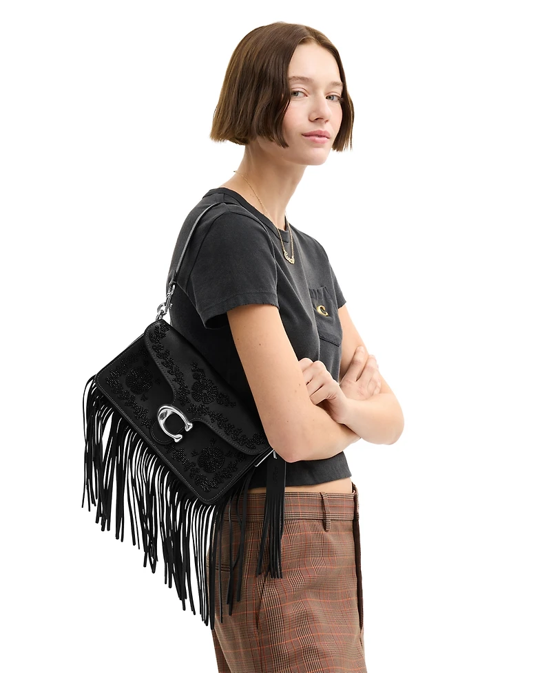Coach Tabby 26 with Beading and Fringe Small Shoulder Bag