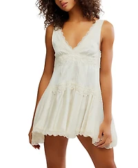Free People Women's This Groove V-Neck Mini Slip Dress