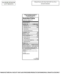 Alder Creek Gift Baskets Holiday Deluxe Roasted Salted Mixed Nuts