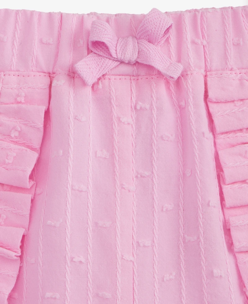 First Impressions Baby Girls Clip-Dot Cotton Shorts, Exclusively at Macy's