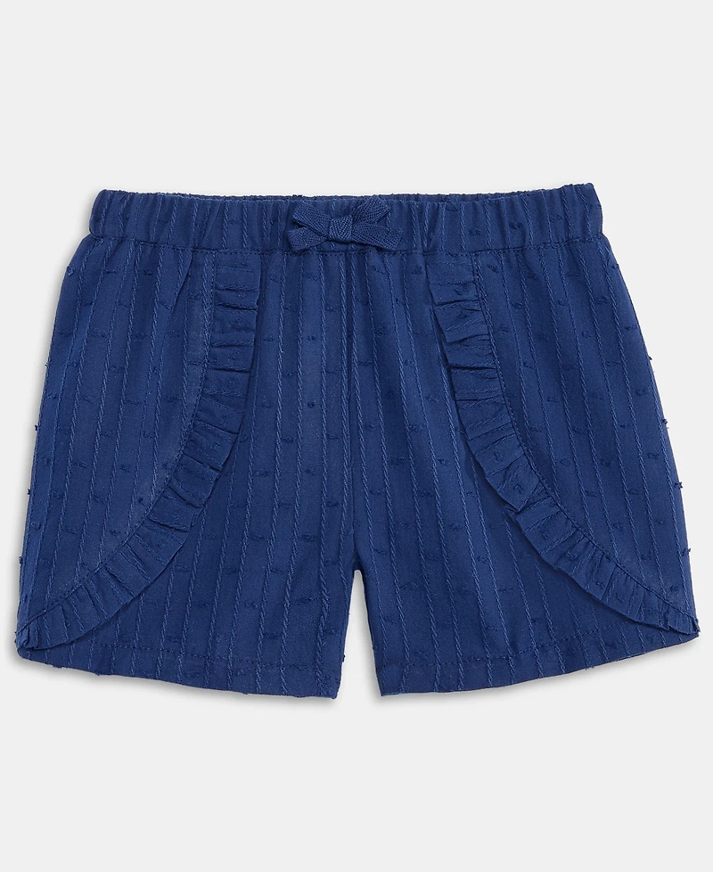 First Impressions Baby Girls Clip-Dot Cotton Shorts, Exclusively at Macy's