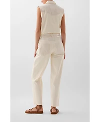 Scalpers Women's White Trize Denim Pant