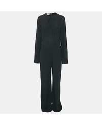 Pre-Owned Stella Mccartney Women's Black Crepe Long Sleeve Jumpsuit